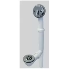1-1/2" Slip Joint 14.5" x 7.5" PVC Chrome-Plated 500 Standard Tubular For 14 to 16" High Tubs Bath Waste Trip Lever Kit | WCO500TQPVCCP