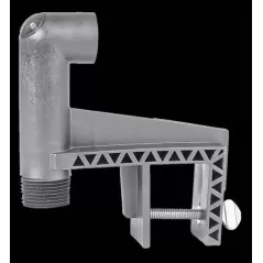 1/2" Male Threaded 70 psi 6" x 1-3/4" x 5-1/2" Gray HDPE For V-S and VHT-S Float Valves Mounting Bracket | HUDB03S