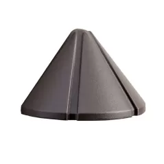 1 W Wedge T5 Xenon Textured Architectural Bronze Aluminum Conical 15065 Series Mini Deck Light | KIC15065AZT
