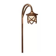 2.3 W Wedge T5 Xenon Textured Tannery Bronze Aluminum 15429 Series Path Light | KIC15429TZT
