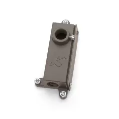1-3/4'' x 2-1/2'' x 5-1/2'' Textured Black Aluminum Alloy For 12 V Junction Box and Fixtures Mounting Bracket | KIC15609BKT