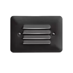 0.86 W 3000K Integrated LED Textured Black Aluminum Louvered 15782 Series Mini Step Light | KIC15782BKT30R