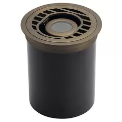 7 W Bi-Pin MR-16 LED Centennial Brass with Rock Guard Articulating Well Light | KIC15789CBR