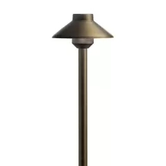 4 W LED Bronzed Brass Cast Brass Stepped Dome 15820 Series Path Light | KIC15820BBR