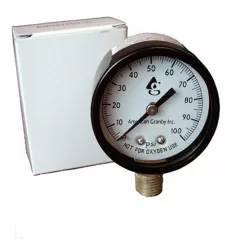 Pressure Gauge, 60 psi 2" Dial 1/4"MIP Back EIPPG Series Lead-Free