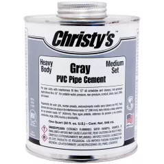 Christy Gray Heavy PVC Pipe Cement 1 gal | 505066