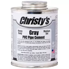 Christy Gray Heavy PVC Pipe Cement 1 gal | 505066
