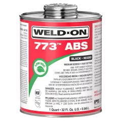 IPS ABS Cement 773 Quart 10243 Glue Black Abs Quart 10243 | 10243