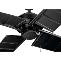 10 to 65 W Satin Black Steel Transitional Ceiling Fan | KIC300250SBK
