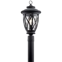 150 W E26 Medium A21 Incandescent Textured Black EPMM 49849 Series Post Light | KIC49849BKT