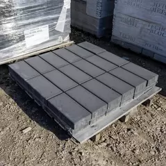 Techo-Bloc Blu 60mm Smooth Paver, 6" x 13", Onyx Black | 005664