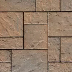 Techo-Bloc Blu 60mm HD² Slate Patio Slab, Sandlewood, 3-Piece | 8976