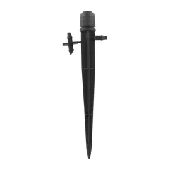 1/4" Barb Black 7.5 to 19.5 gph Plastic Fan Spray Adjustable Emitter | TMPEZSFAN