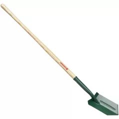 Trench Digging Shovel, 12" x 6" Steel Blade 13 ga 48" Northern Ash Wood Handle