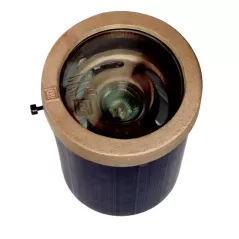 51 W Mr16 Solid Bronze CWL Series Well Light With Grate | CWLMR16G