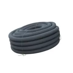 Wall Pipe, 4" x 100'Plain End HDPE Black Single Perforated Regular