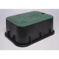 DURA RECT VALVE BOX GREEN W/GREEN LID | DUB1216