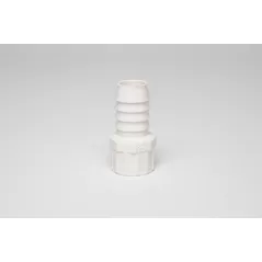 Hose Insert, 3/4" x 1/2"FHT Swivel x Insert Schedule 40 White PVC