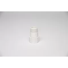 Hose Adapter, 3/4"FHT Swivel x MIPT Schedule 40 PVC White