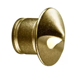 Wall Light, 2 W 2700K/3900K/4500K/5200K Integrated LED Natural Brass Die-Cast Aluminum PO Series Round Zone