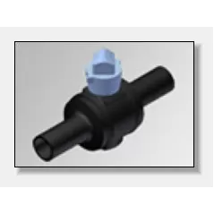 Ball Valve, 4"IPS Wrench Operated HDPE Black