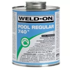 PVC Cement, 1 pt Can Clear Regular Syrupy Liquid Low VOC Regular 740™ Pool Series