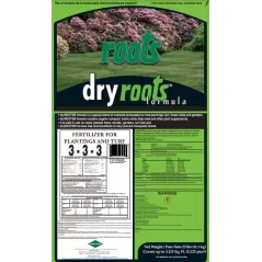 Fertilizer, 25 lb Bag 3-3-3 N-P-K Granular 3125 sq-ft Coverage Biostimulant Technology