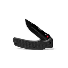 Replaceable Blade Knife, 1.25" W X 3.36" Close X 6" L Open X 0.375" H 3Cr13 Stainless Steel Black Fiberglass-Filled Nylon Handle | TRU-FMK-0005