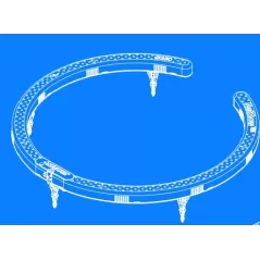 Drip Ring, 10"Barb Gray 8-Outlet