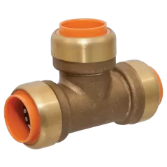 Tee, 1/2" x 1/2" x 1/2" Push x Push x Push Brass | B097200PW