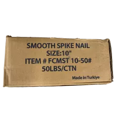SRW Products Smooth Spike, 10" Steel | FCMST 10-50