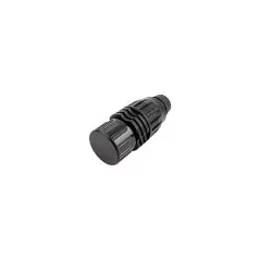 End Plug, 3/4"Socket x Spigot Black 800 Series with Unscrewing Cap