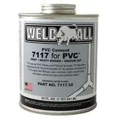 PVC Cement, 1 qt Can Gray Heavy Syrupy Liquid Low VOC Heavy Bodied 7117™ Series