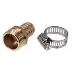 Aqualine Hose Repair Fitting Brass Male 3/4" MHT | AQLBHR34M