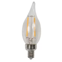 Brilliance LED Candelabra Edge Filament 2700K 12, Clear | CAN-FIL-EDGE-F-2-2700-C-12