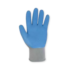 Gloves, Large Cotton/Polyester Knit Natural Latex Rubber Dip Palm Bluegripper | 2030LG