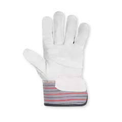 Gloves, Split Leather Back Cotton Back Rubberized Cuff | 2046