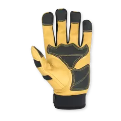 Gloves, X-Large Pvc Reinforced Palm Neoprene Cuff Lycra Finger Side Panel Leather Knuckle Wrist Cuff | 275XL