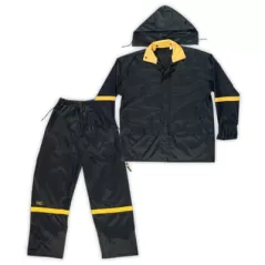 Rain Suit, 2X-Large Black Nylon | R1032X