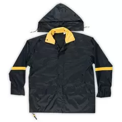 Rain Suit, Medium Black Nylon | R103M