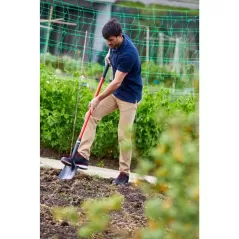 15 Ga Steel Round Point Shovel Fiberglass Handle | SS 26020