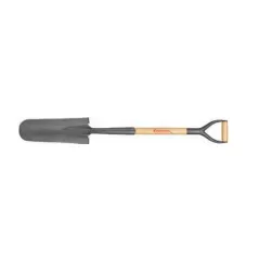 Steel 30" Closed-Back Drain Spadeash Wood Handle | SS 62010