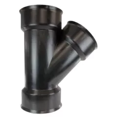 Wye, 4" Bell x Bell HDPE Poly Water Tight, 45 Degrees | 0480WT