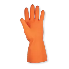 Gloves, Large Orangegauntlet Cuff Embossed | 2308L