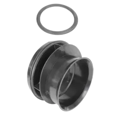 Reducing Coupler, 6" x 4" Spigot x Bell HDPE Poly Water Tight | 0674WT