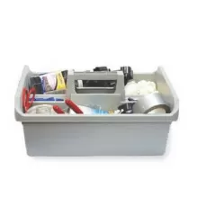 King Grey Tote Tray 18" X 13" X 13-1/2" Disc 4/23/21 | KNG47027