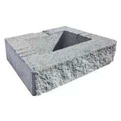 Geostone, Rockwood Universal Retaining Wall, Gray, 4" x 18" x 12" | 6058061663