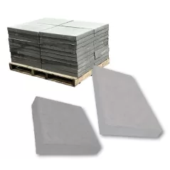 Buildmat Stepping Stone Concrete, Gray, 18 x 18" | 40869