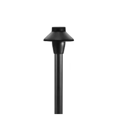 Alliance Outdoor Lighting Path Light W/Frosted Lens, Black 3-1/2"