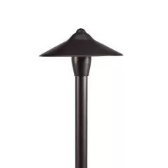 Alliance Outdoor Lighting Area Stem Bi-Pin Lamp Base, 18” Stem, Black Construction, No Lamp, Double Wire Lead (18” & 25’), And Stake 18"